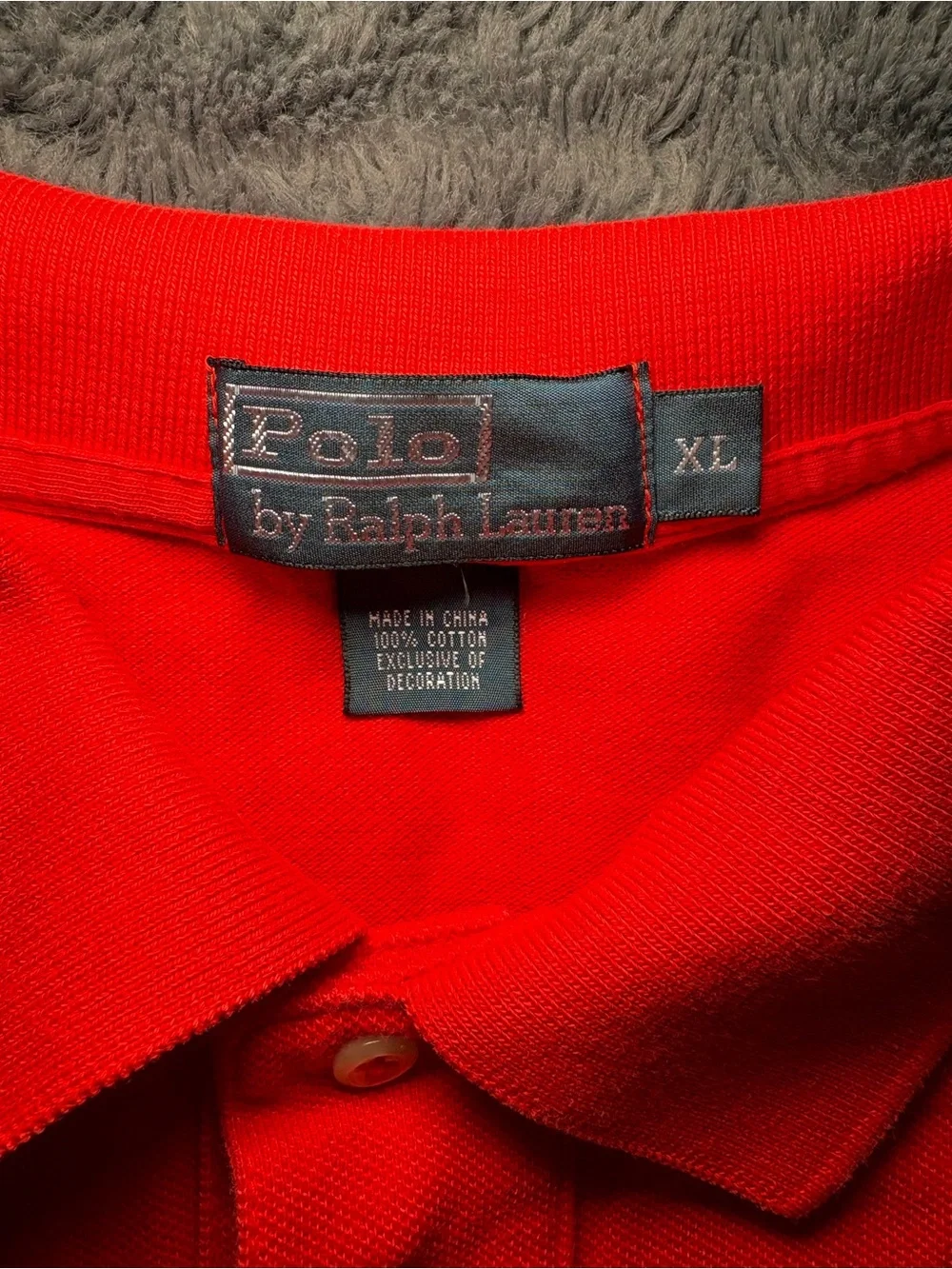 Polo Ralph Lauren Men's Red Solid Knit Pony Logo Short Sleeve Collared Shirt XL